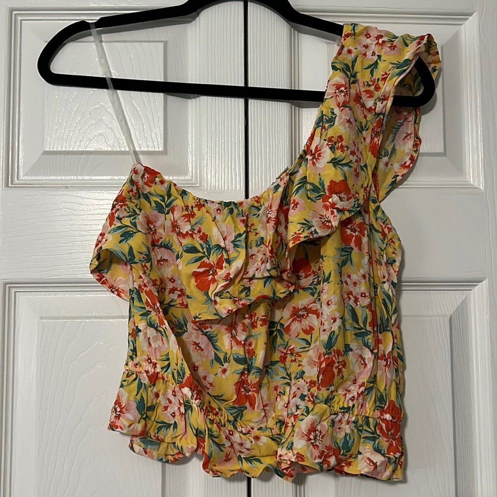 Floral One Shoulder Top